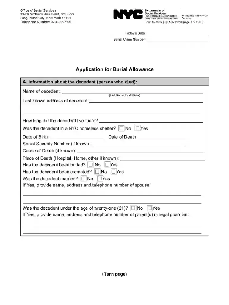 new york city application Preview on Page 1