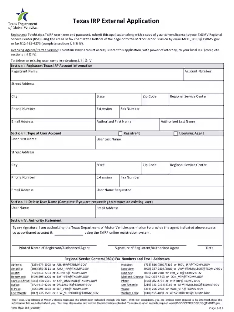 irp tx Preview on Page 1