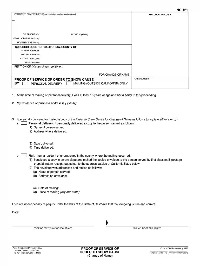 certificate of service Preview on Page 1