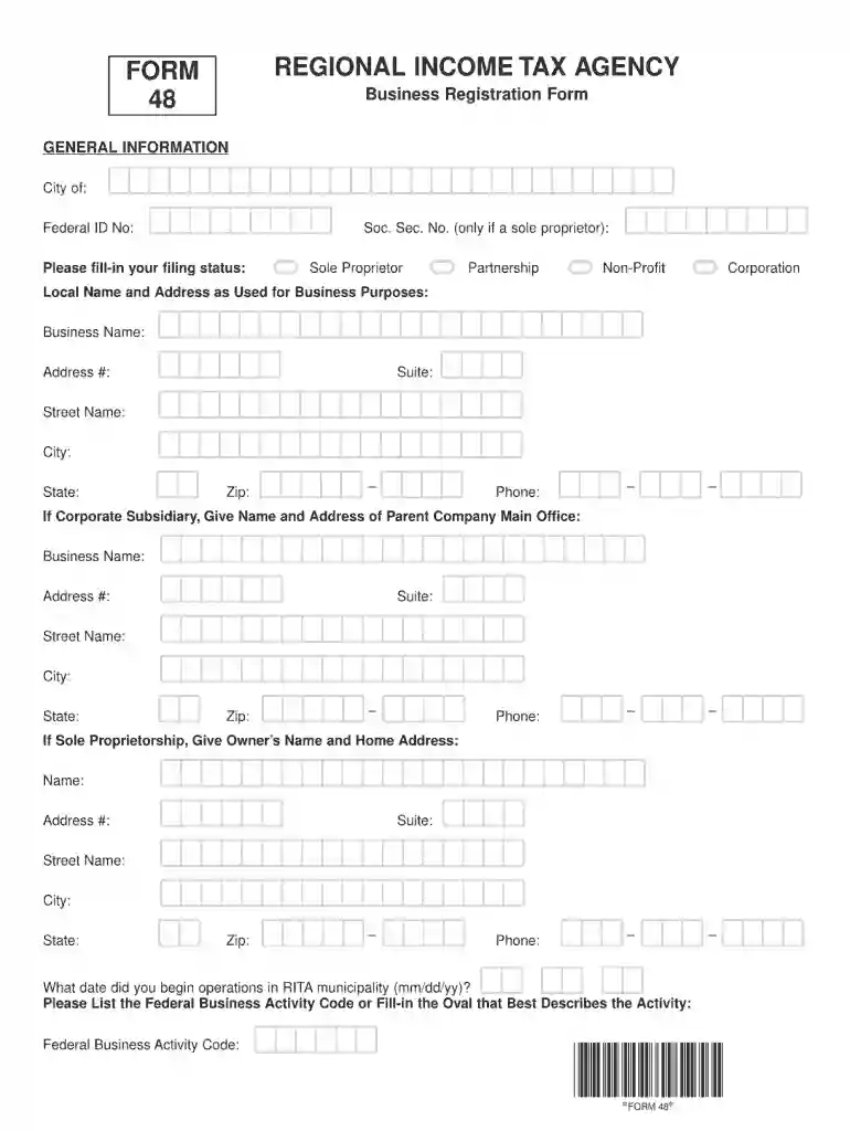rita ohio form 48 Preview on Page 1