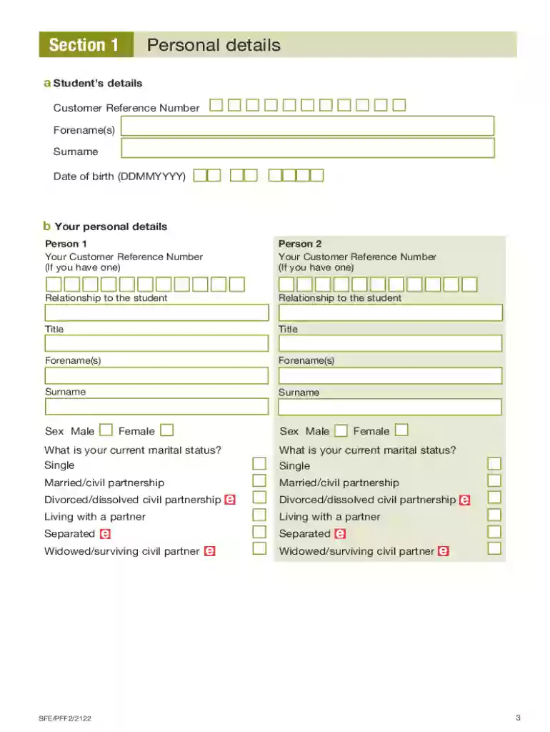 pff2 form Preview on Page 1