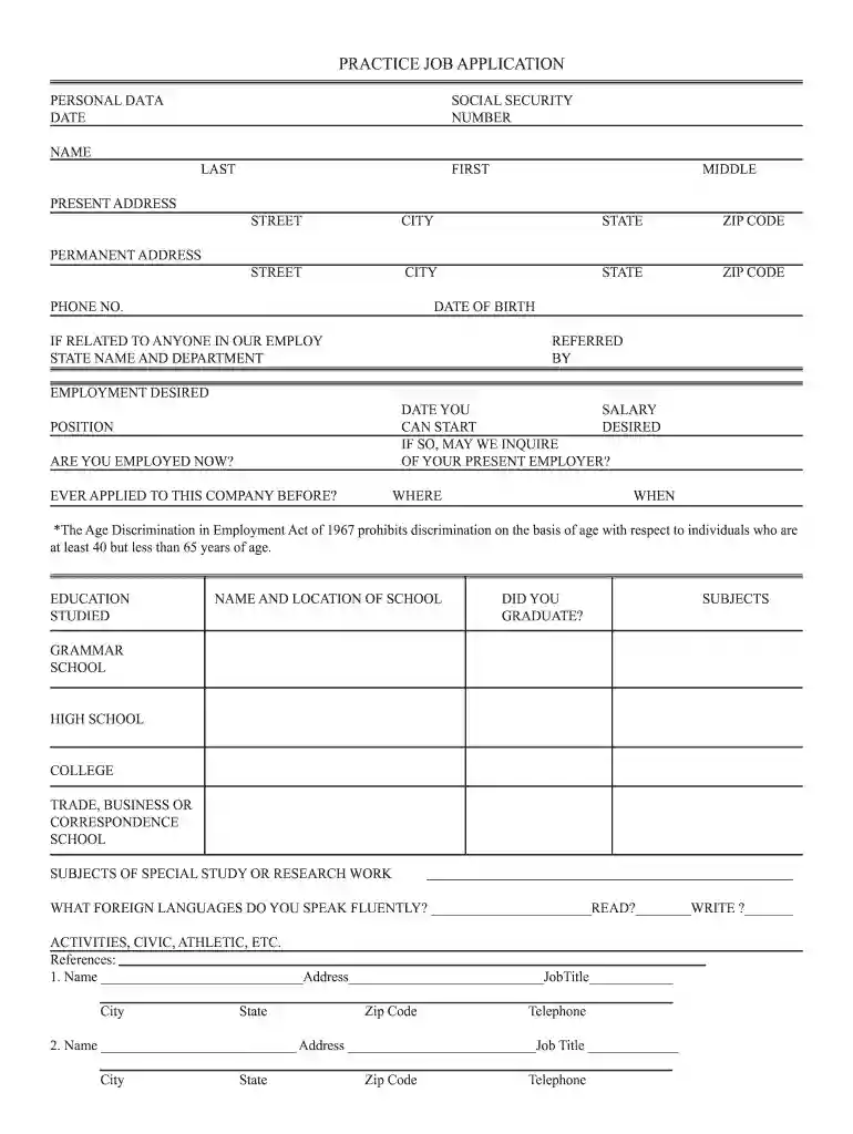 online job applications for students Preview on Page 1