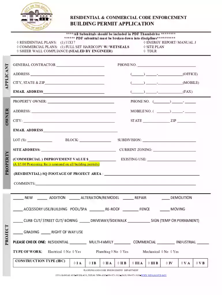 weslaco permits Preview on Page 1