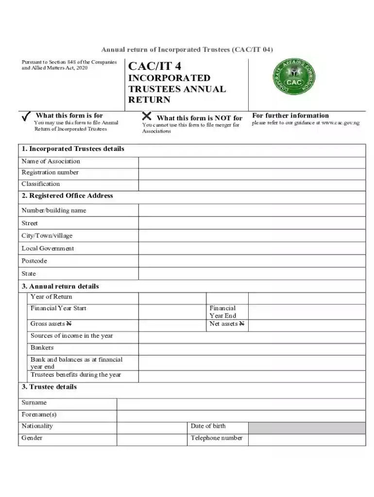 nigeria corporate affairs commission Preview on Page 1