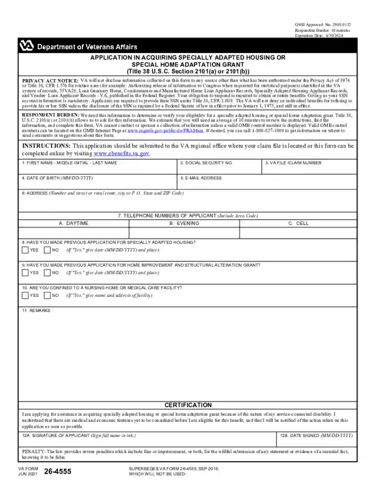 va form 26 4555 Preview on Page 1