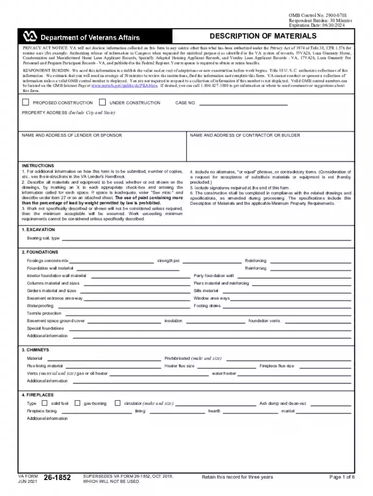 information va loan Preview on Page 1