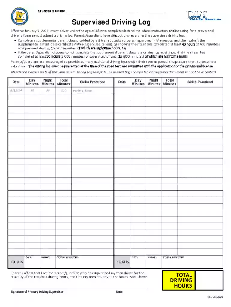 example 60 hour driving log filled out Preview on Page 1