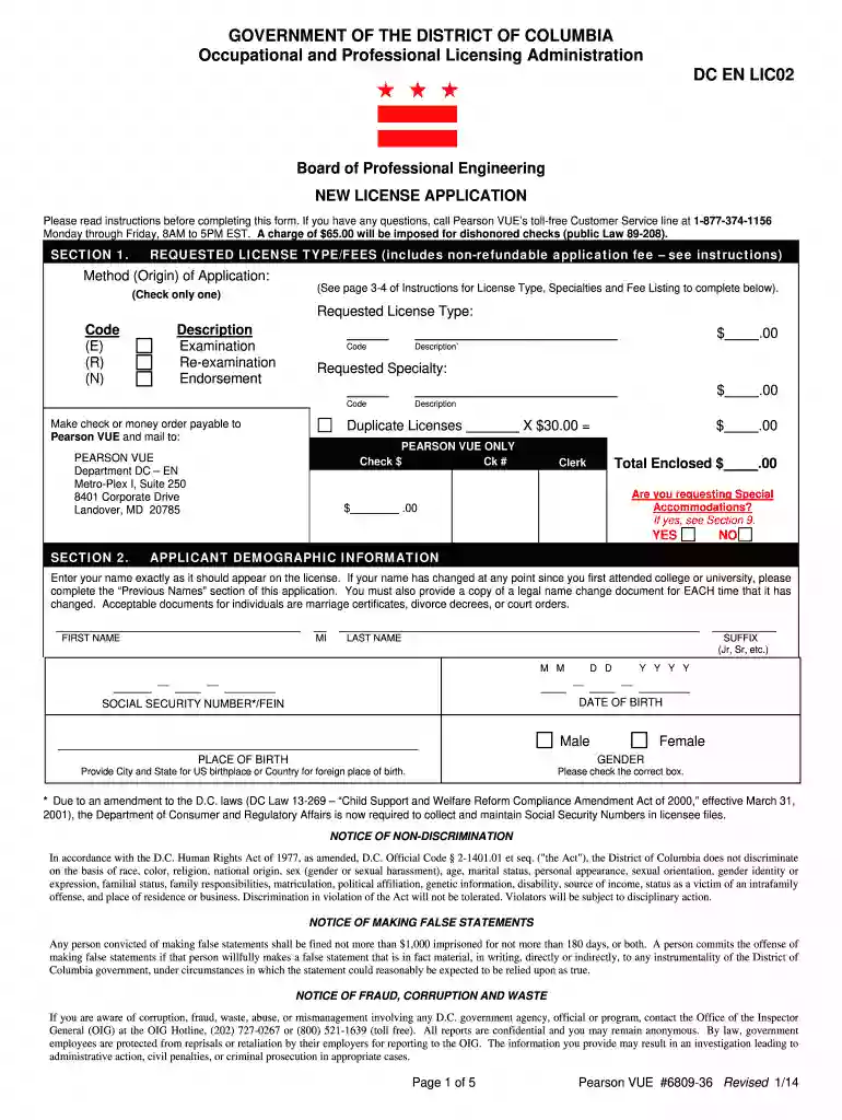 PEEngineer ENNew Lic App 01-14680936.doc Preview on Page 1