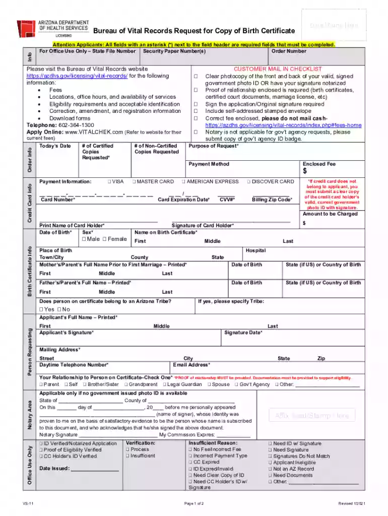 same day birth certificate az Preview on Page 1