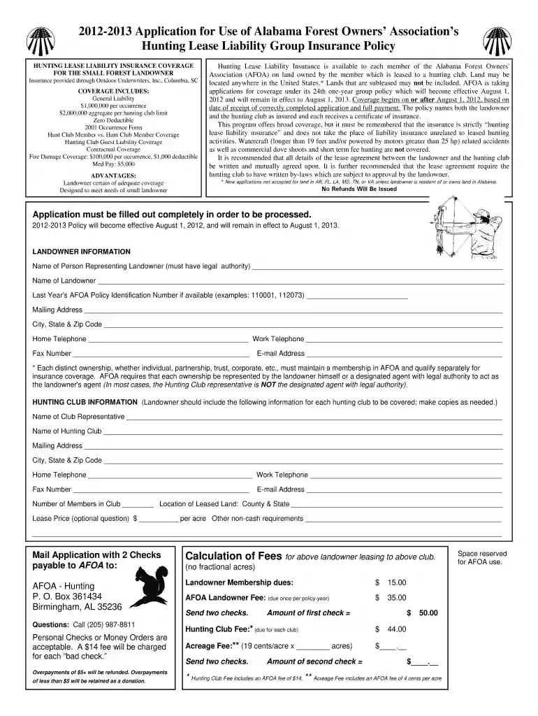 hunting insurance Preview on Page 1