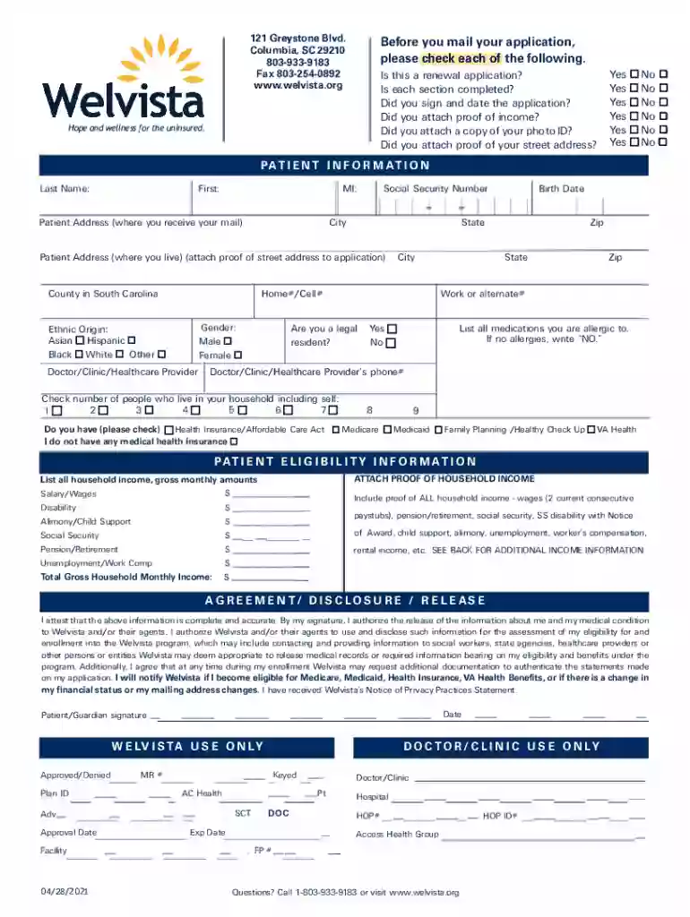 welvista application Preview on Page 1