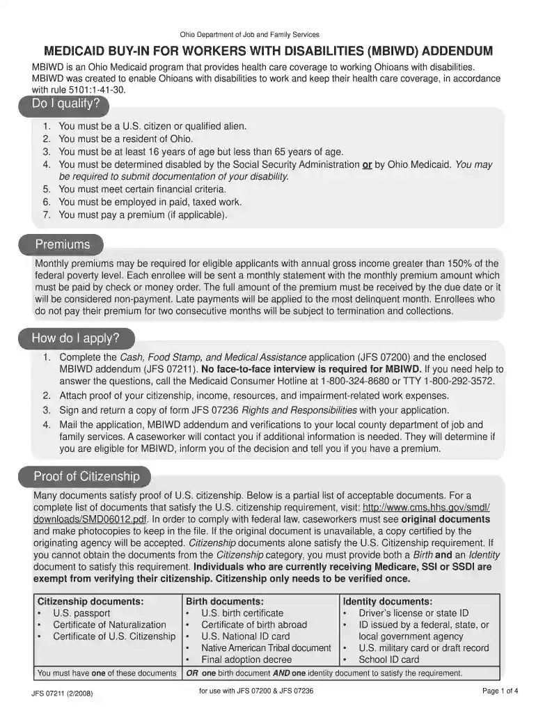ohio medicaid application form Preview on Page 1