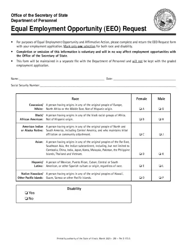 employment opportunity request Preview on Page 1