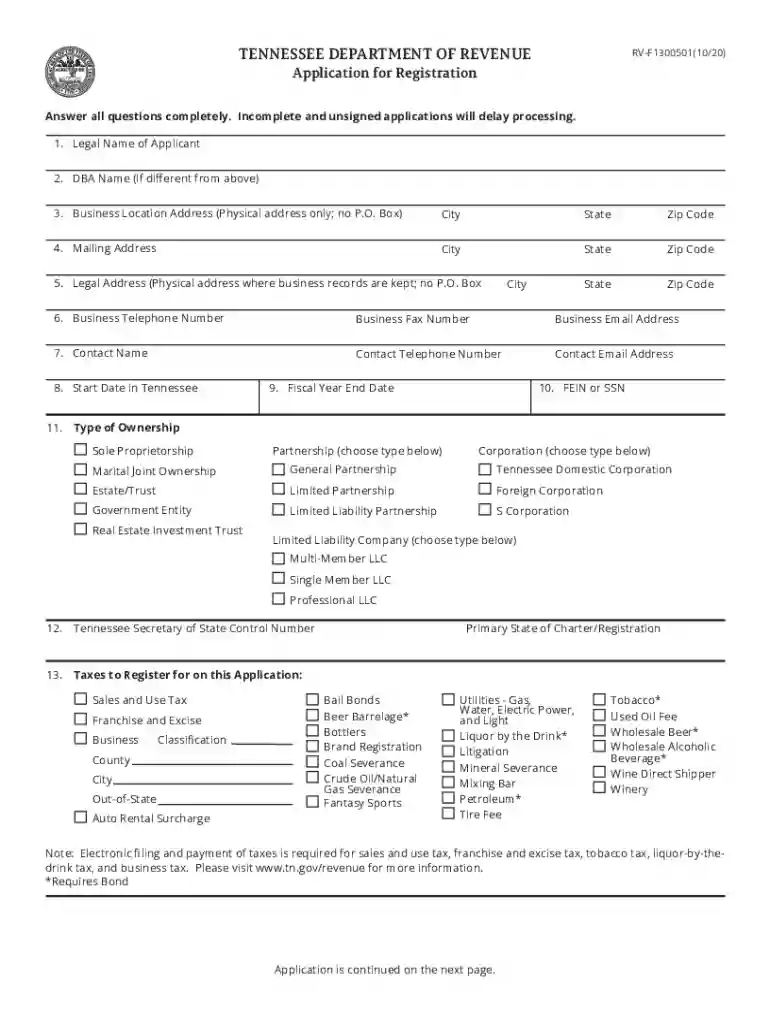 dor registration form Preview on Page 1