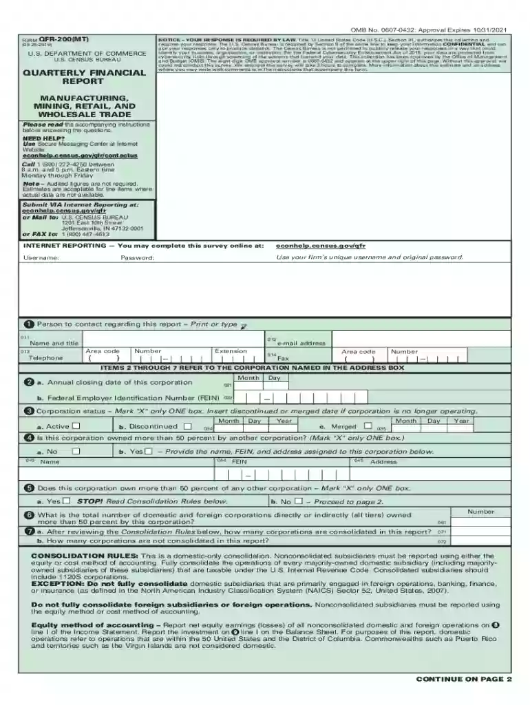qfr 200 mt form Preview on Page 1
