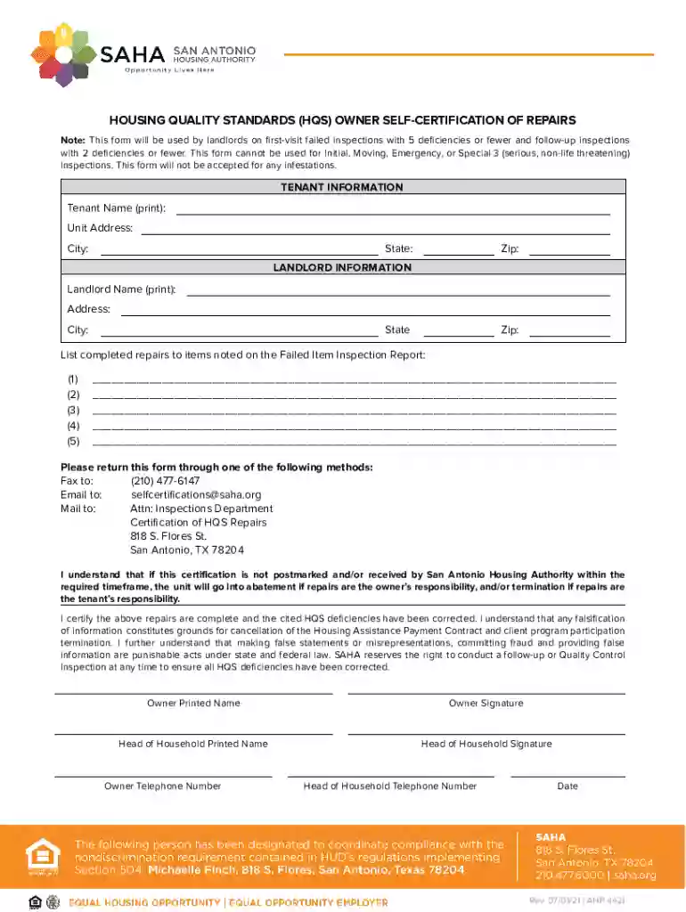 HOUSINGQUALITYSTANDARDS(HQS)O Preview on Page 1
