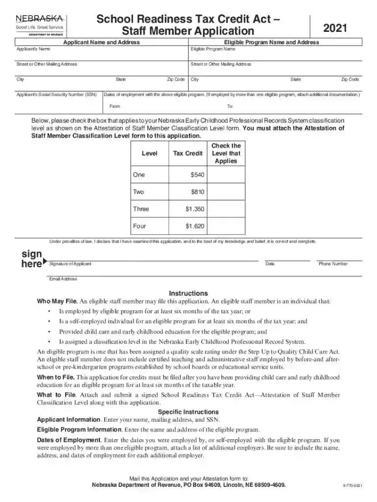nebraska tax form Preview on Page 1