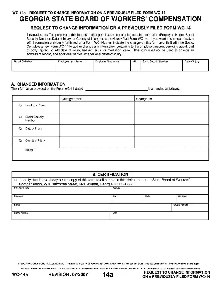 wc 14 form georgia Preview on Page 1