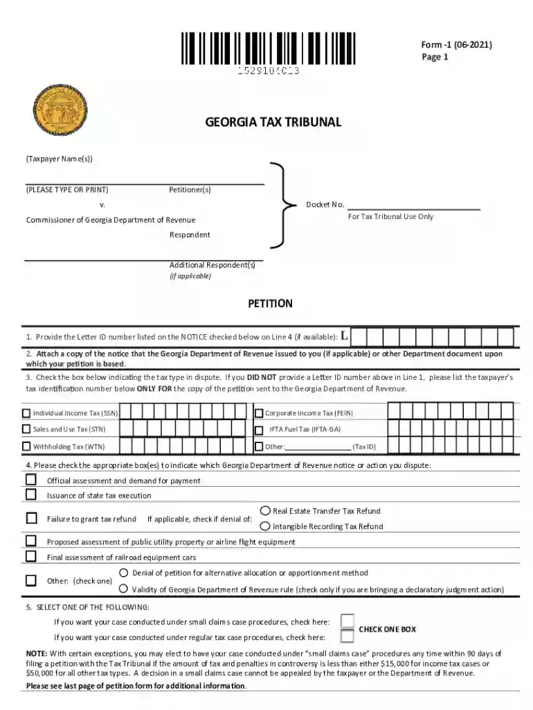 ga tax court Preview on Page 1
