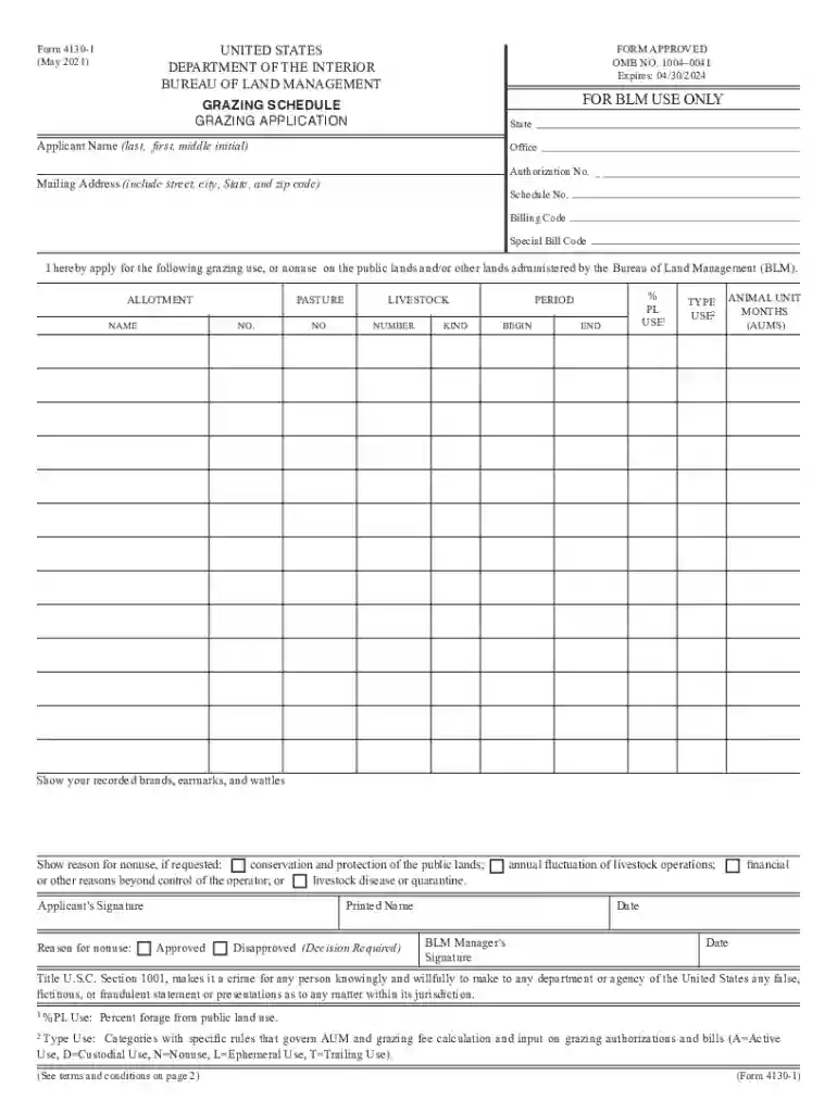 form 4130 5 Preview on Page 1