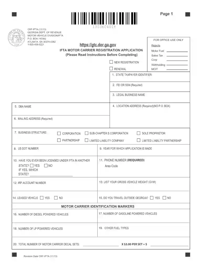 how to get ifta sticker in ga Preview on Page 1