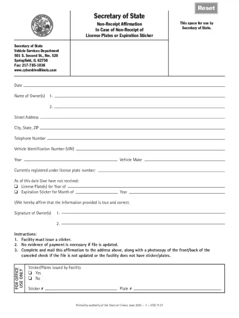 illinois secretary of state Preview on Page 1