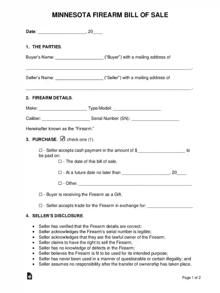 nc firearm bill of sale Preview on Page 1