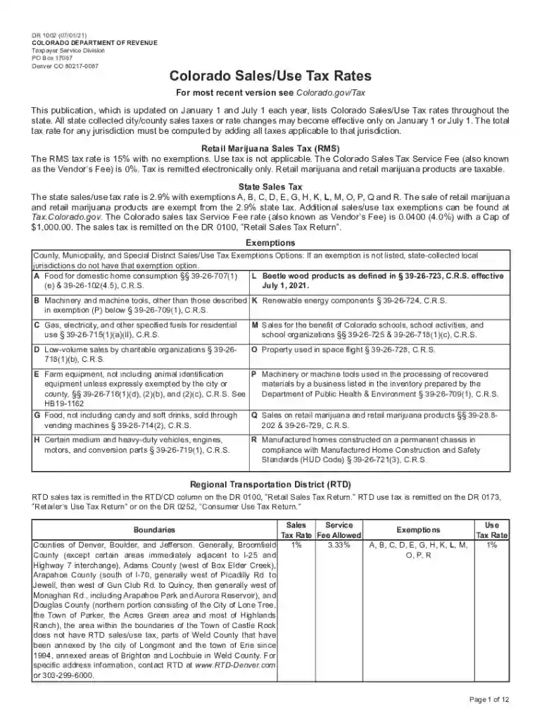 colorado tax brackets Preview on Page 1