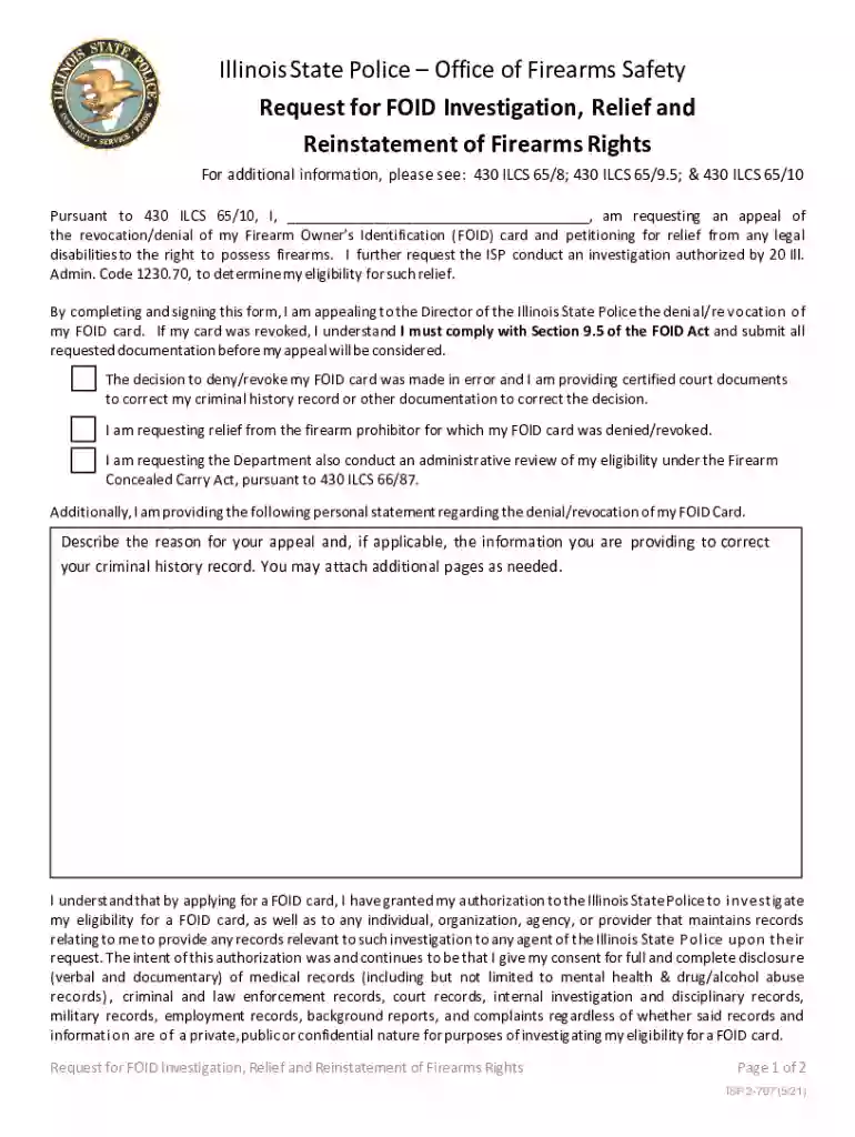 request foid investigation rights Preview on Page 1