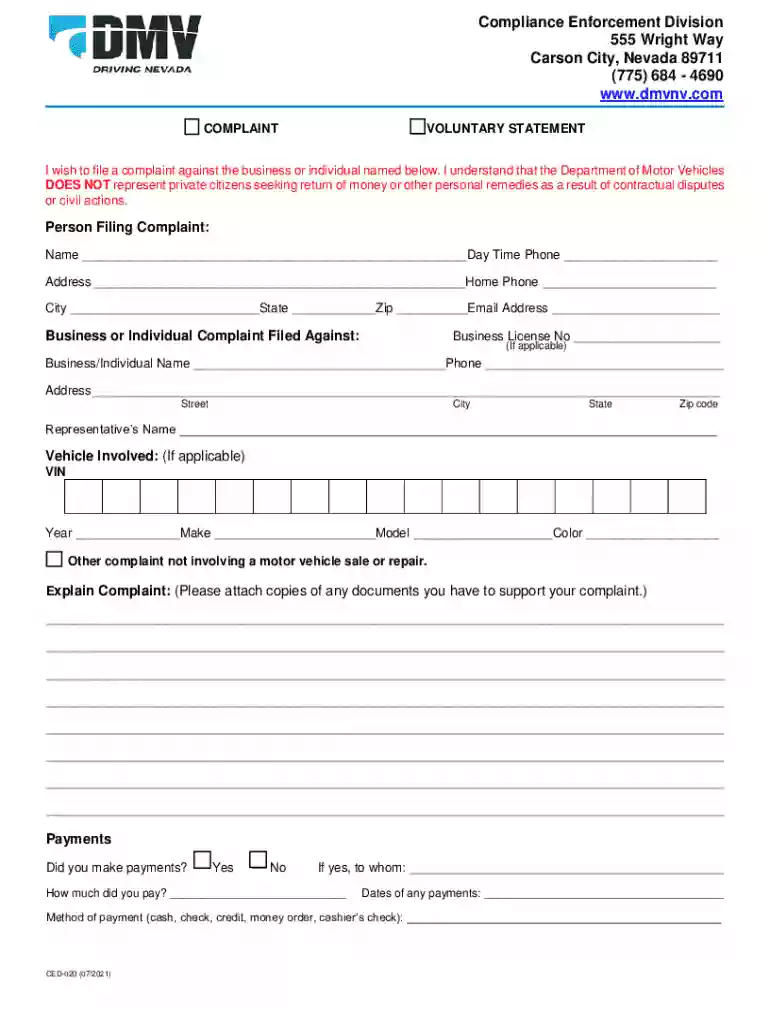 report unregistered vehicle Preview on Page 1