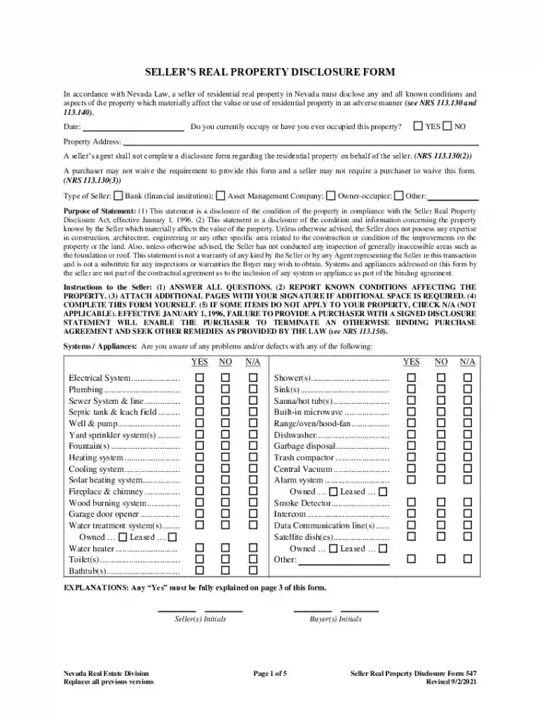 form real property disclosure Preview on Page 1
