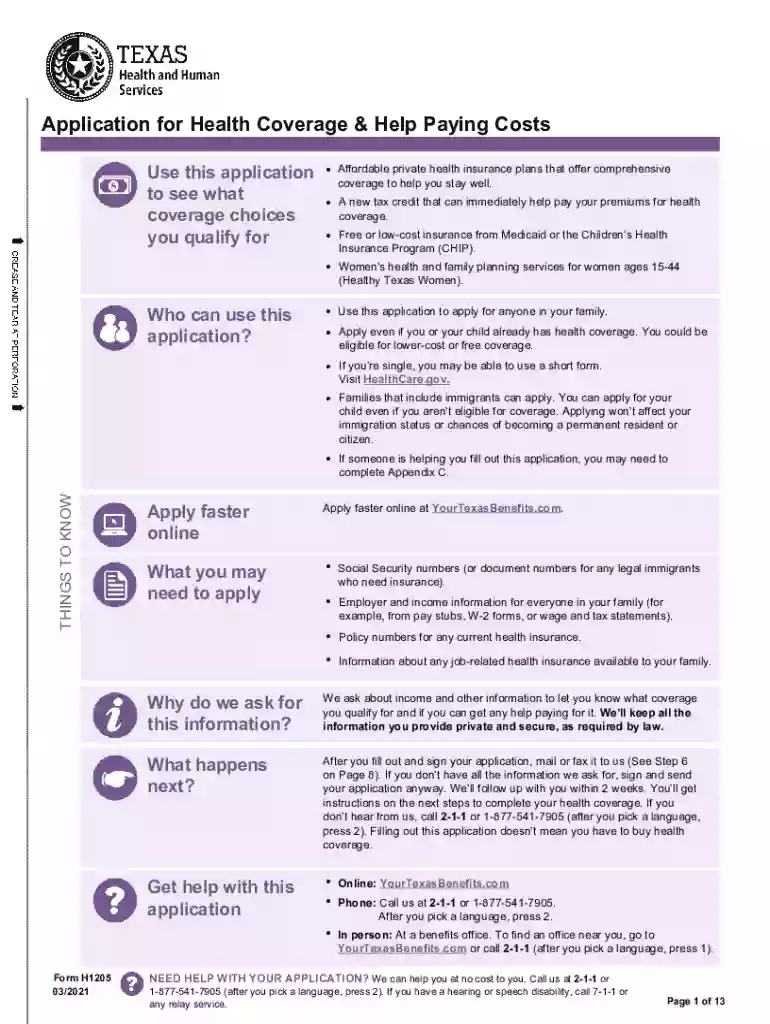 h1205 application Preview on Page 1