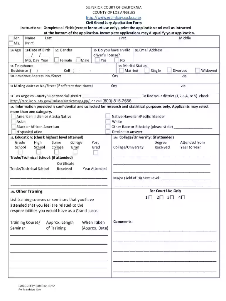 jury application Preview on Page 1