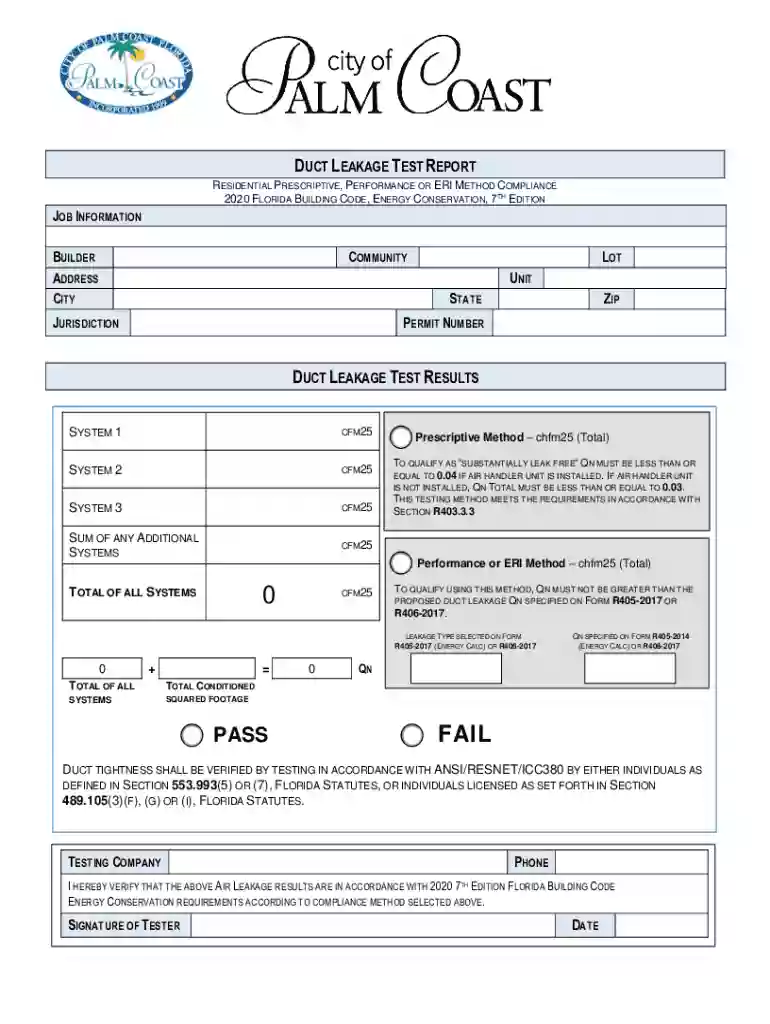 duct leakage testing plant city fl Preview on Page 1