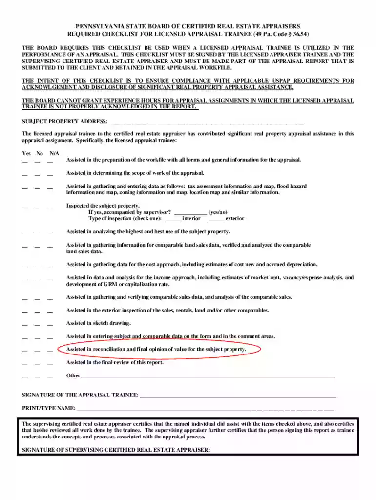 PENNSYLVANIA STATE BOARD OF CERTIFIED REAL ESTATE - PA Preview on Page 1