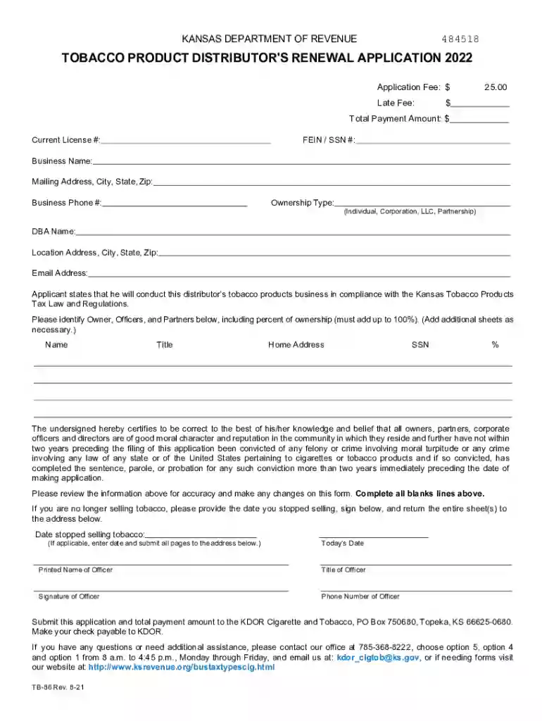 kansas tobacco renewal Preview on Page 1