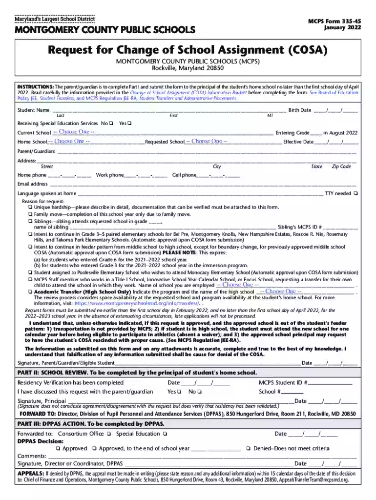 cosa form Preview on Page 1