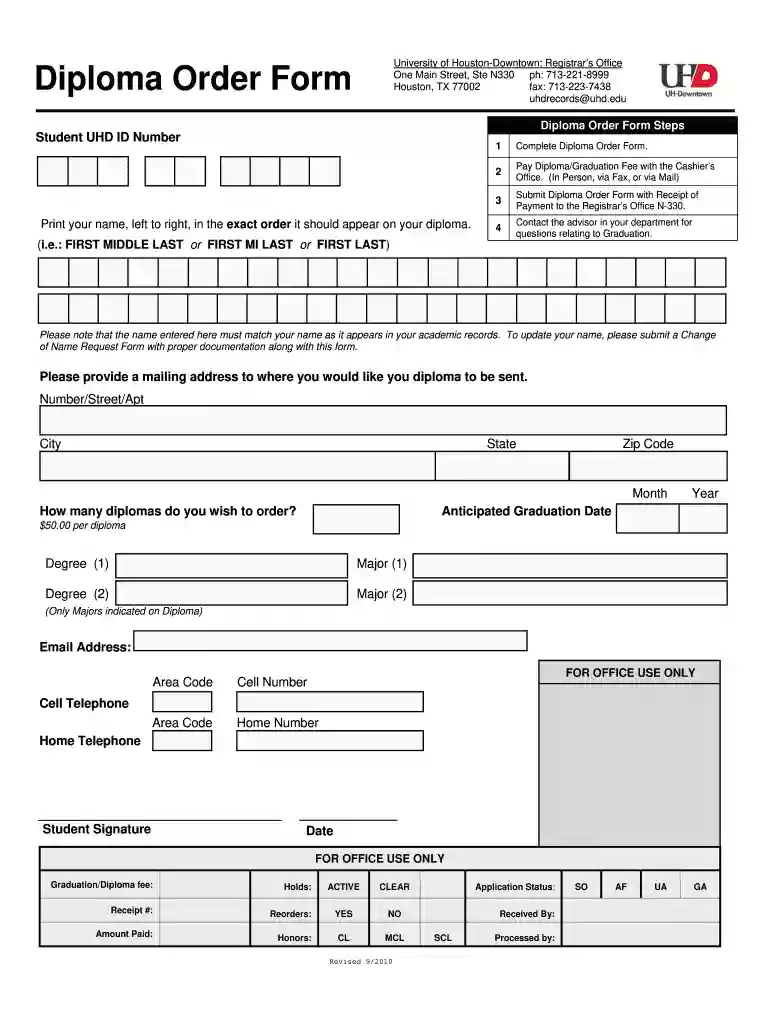 uhd registrar Preview on Page 1
