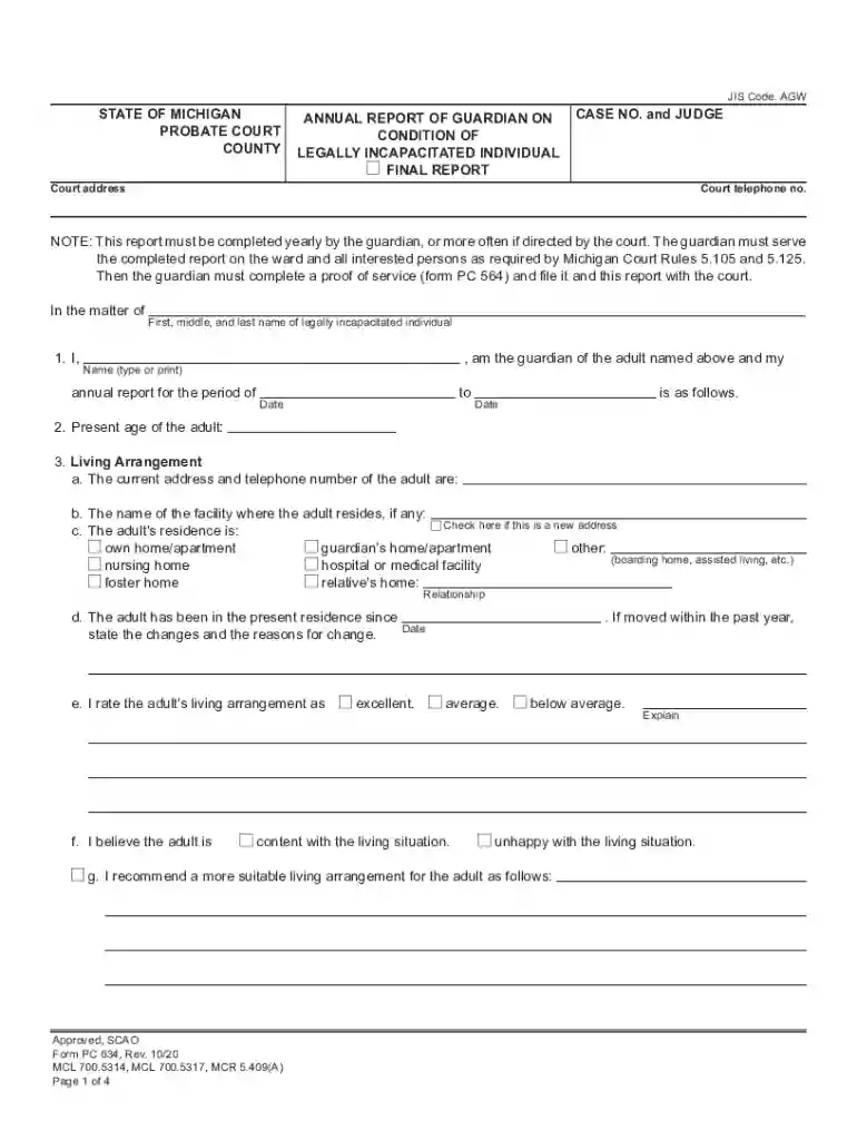 probate court forms michigan Preview on Page 1