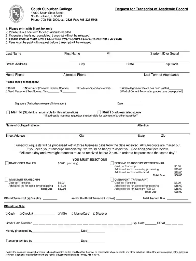ssc transcript download Preview on Page 1