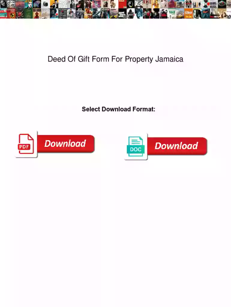 deed of gift form jamaica Preview on Page 1