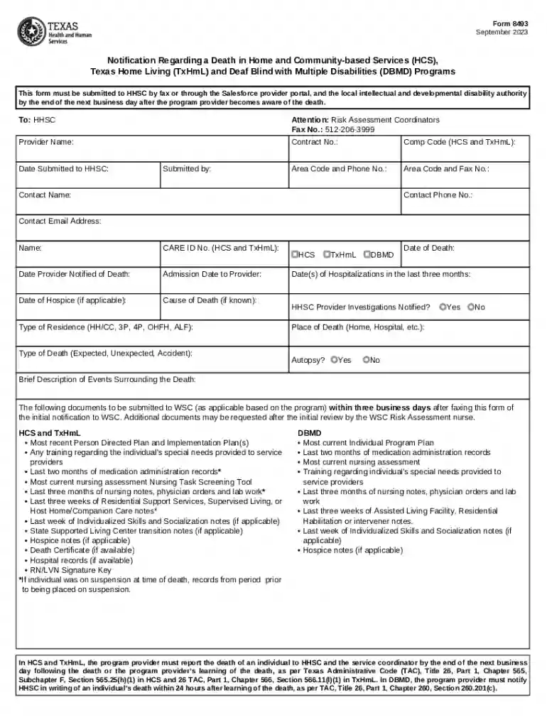 form 8493 Preview on Page 1