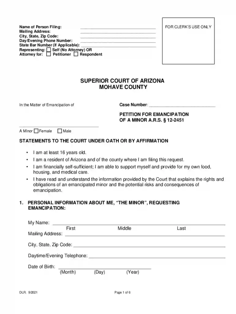 emancipation forms texas pdf Preview on Page 1