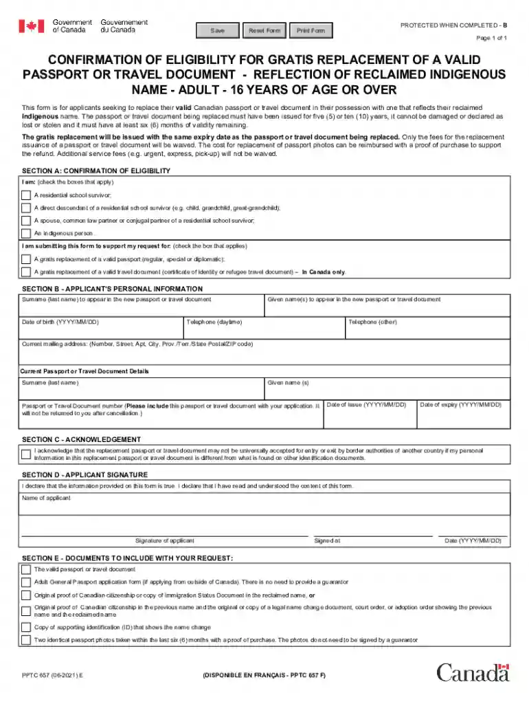 pptc 659 form Preview on Page 1