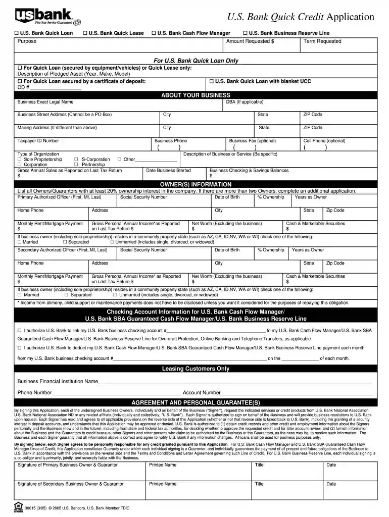 blank credit application Preview on Page 1
