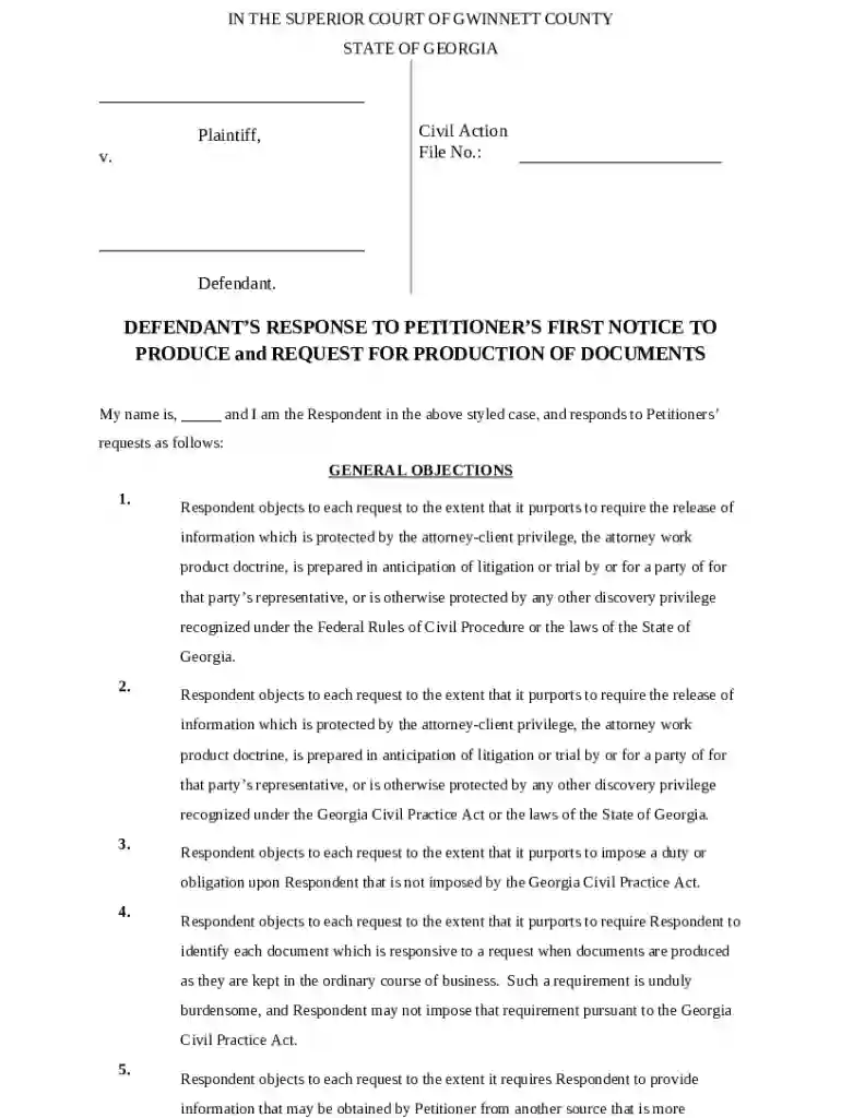 Request-for-Production-of-Documents-Notice-to-Produce Preview on Page 1