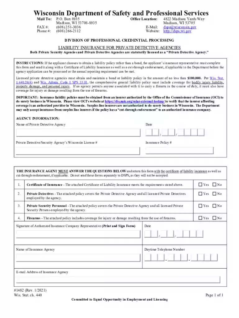 form 1482 Preview on Page 1