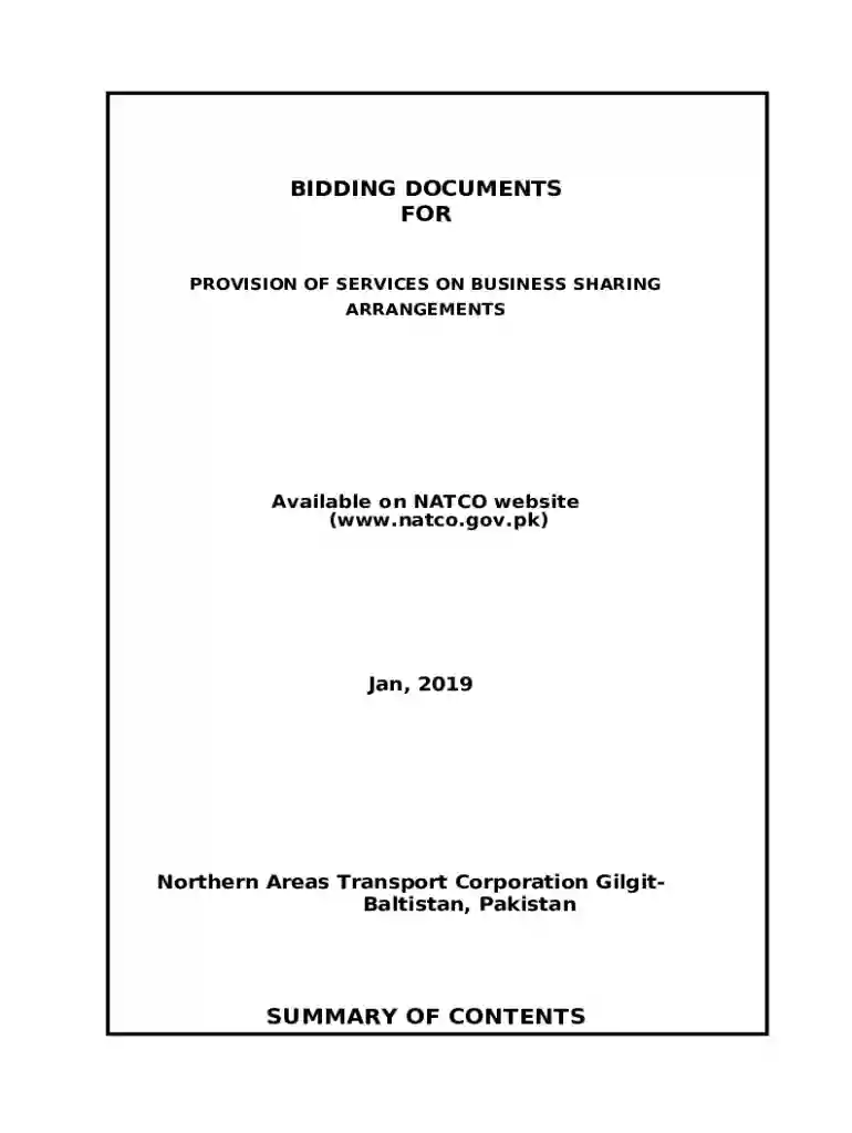 PDF BIDDING DOCUMENTS FOR PROCUREMENT OF BUSES - Natco Preview on Page 1