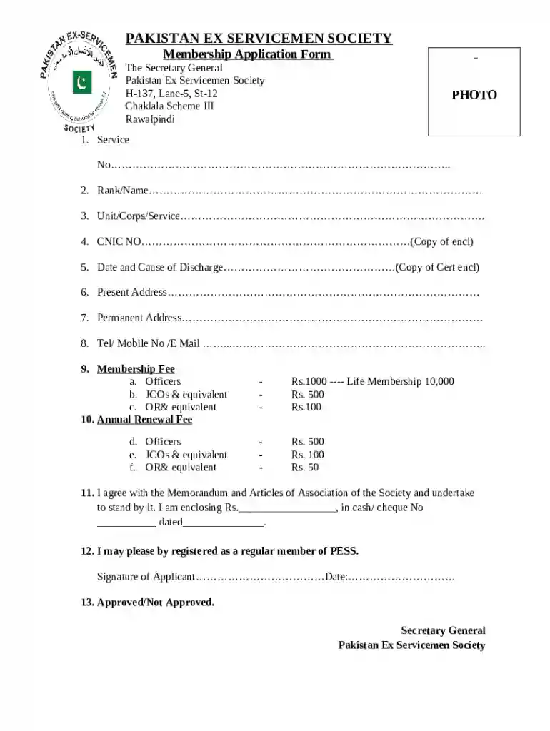 pakistan ex servicemen society Preview on Page 1
