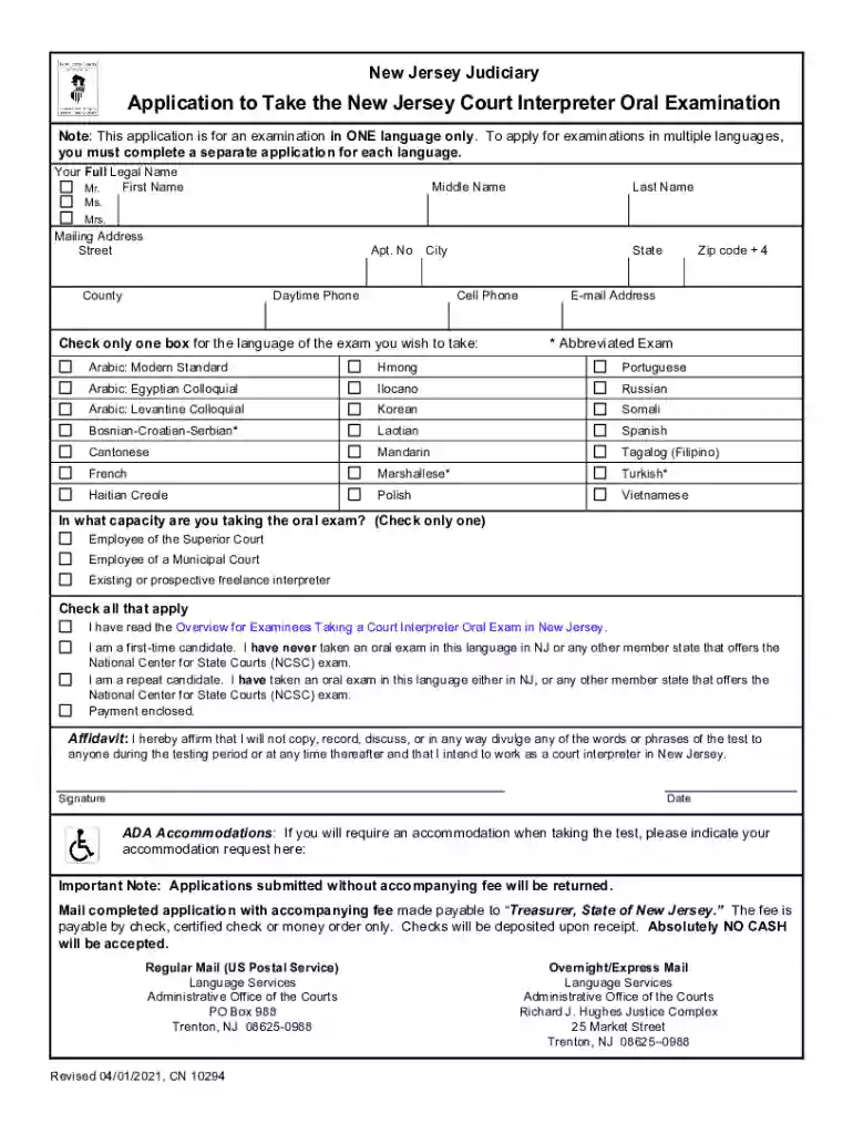 Fillable Online Overview of the Oral Examiniation for ... Preview on Page 1